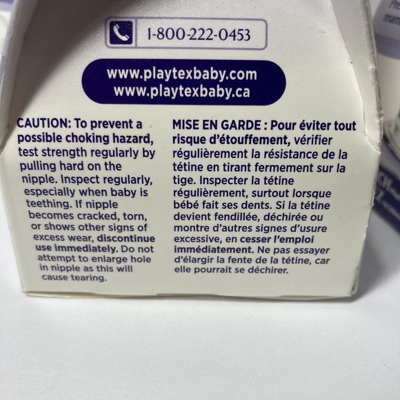 Playtex NaturaLatch Slow Flow Silicone Nipples Baby Bottle 0-3M+ (4) 2 Packs - Picture 13 of 15